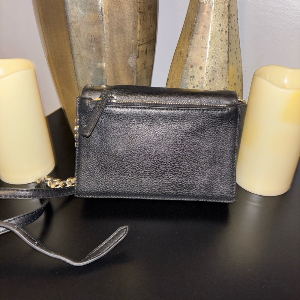 Vince Camuto Black Pebbled Leather Crossbody Bag, - Picture 2 of 11